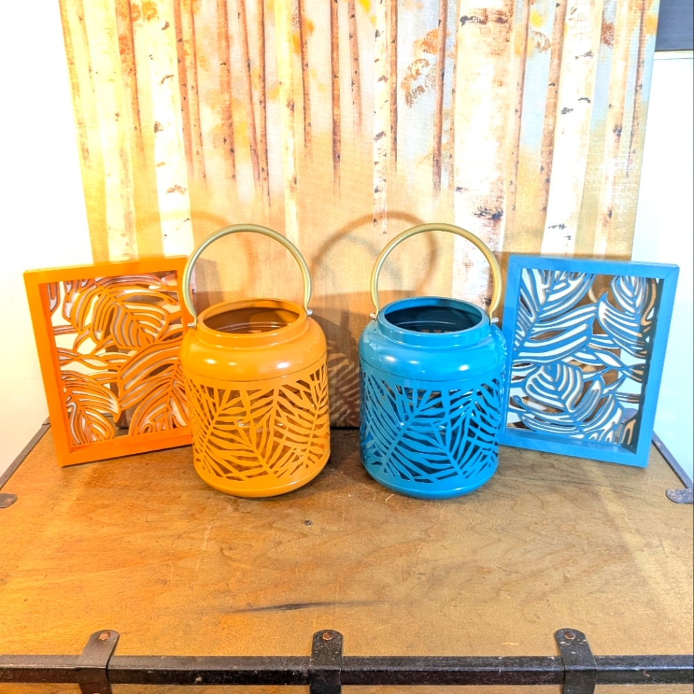 Decorative Lantern & Picture Set